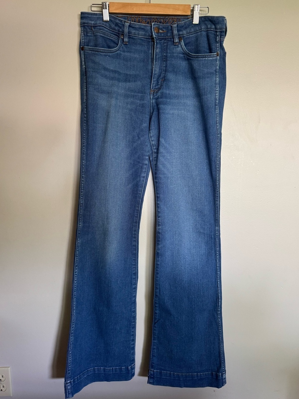 Wrangler Retro Bootcut Jeans Womens 30x36 (Fits 8 M) Medium Wash Stretch Western